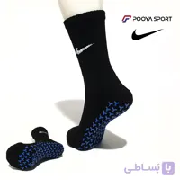 جوراب ورزشی استپ دار حوله ای نایک Nike ساق متوسط مشکی