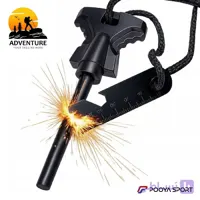 سنگ چخماق بلند و آتش زنه منیزیم Fire Starter چند کاره اصل