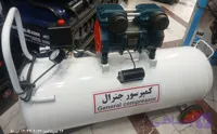 کمپرسور باد پمپ باد 100 لیتری 1300 وات سایلنت دو سیلندر جنرال مدل 1300L