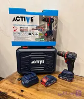 دریل شارژی 21 ولت واقعی براشلس چکشی اکتیو ACTIVE مدل AC-7821CH