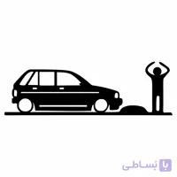 برچسب بدنه خودرو طرح پراید 111 کف خواب
