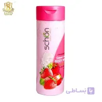 شامپو بدن کرمی شیر و توت فرنگی شون 300م