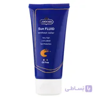 فلوئید ضدآفتاب بی رنگ فاقد چربی SPF 50 لانوکر 50 میلی لیتر Lanocare