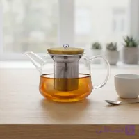 قوری پیرکس 1000میلی درب بامبو یونیک کد UN-7968