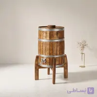 کلمن چوبی طرح بشکه ۵ لیتری خوابیده