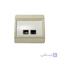 پریز شبکه دو پورت لگراند مدل کلاب rj 45 double socket