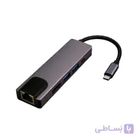 هاب Type-C به 5 پورت ای‌فورتک
