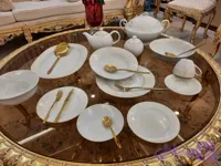 سرویس چینی ۹۴ پارچه مدل طلا طرح محو