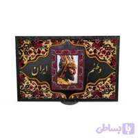 تابلو فرش دستبافت مدل کوروش بزرگ در ابعاد ۱۰۵*70 کد 01