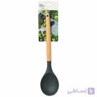 ملاقه گود سیلیکونی دسته بامبو