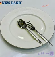 قاشق و چنگال نیولند طرح کمانی استیل نگیر
