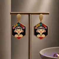 گوشواره فریدا با منجوق میوکی