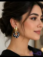 گوشواره طرح خال خالی