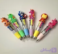 خودکار ۴ رنگ مشکی کوچک