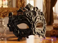 ماسک دکوری ونیزی طرح باروک