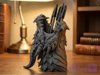 جامدادی رومیزی طرح اژدهای زرهی