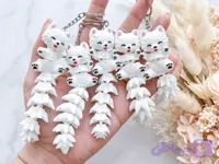 جاکلیدی ضد استرس و مفصلی روباه برفی (Articulated Arctic Fox)