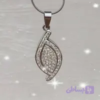 پلاک زنانه طرح جواهری استیل بدون زنجیر رنگ ثابت و ضدحساسیت