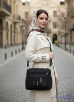 کیف دوشی زنانه 9 جیب کار مشهد طرح (A 9pocket01)
