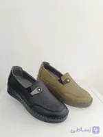 کفش طبی زنانه چرم با پد خار پاشنه طرح (p shoes 08)