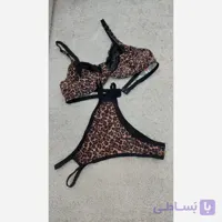 ست سوتین و شورت گیپور درجه یک نرم و لطیف آستر نخی سایز 75 تا 90