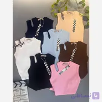 کراپ تاپ دخترانه پنبه کبریتی ترند سایز زیر 1 سال تا 15 سال
