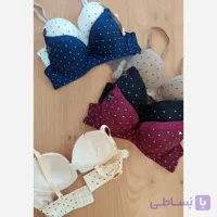 سوتین اسفنجی جکدار زیر فنردار وارداتی طرح توپ توپی