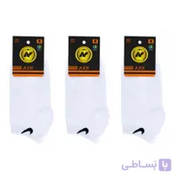 جوراب ساق کوتاه اسپرت مدل ساده کد 888 بسته 3 عددی