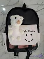 کوله پشتی مدرسه Hello Kemitu عروسک دار