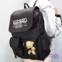 کوله پشتی دخترانه Korean عروسک دار