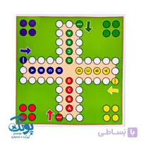 بازی منچ و مارپله مقوایی شایان