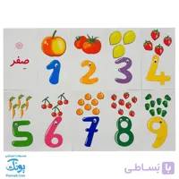 فلش کارت اعداد ۰ – ۹ وایت بردی استادیار