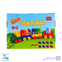 بازی ساختنی آجره قطار اعداد مدل با فرزندان