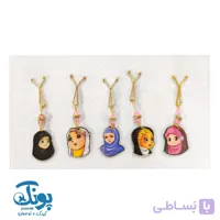 گیره روسری دخترانه چوبی طرح حجاب