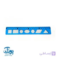 خط کش اشکال هندسی ژله ای ۲۰ سانت