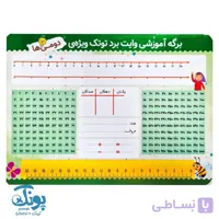 تخته کار ریاضی وایت‌ بردی ششم دبستان توتک