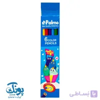 مداد رنگی ۶ رنگ پالمو