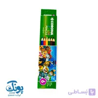 مداد رنگی ۶ رنگ مقوایی کرونا