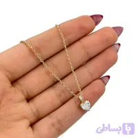 گردنبند زنانه قلب نگین‌دار ژوپینگ