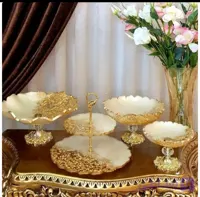 سرویس کامل میوه خوری و شیرینی خوری رزینی