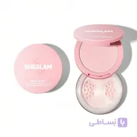 پودر فیکس دو طبقه بابلگام شیگلم SHEGLAM Insta-Ready Face & Under Eye Setting Powder Duo-Bubblegum 2 In 1 Pink Brightening Oil Control