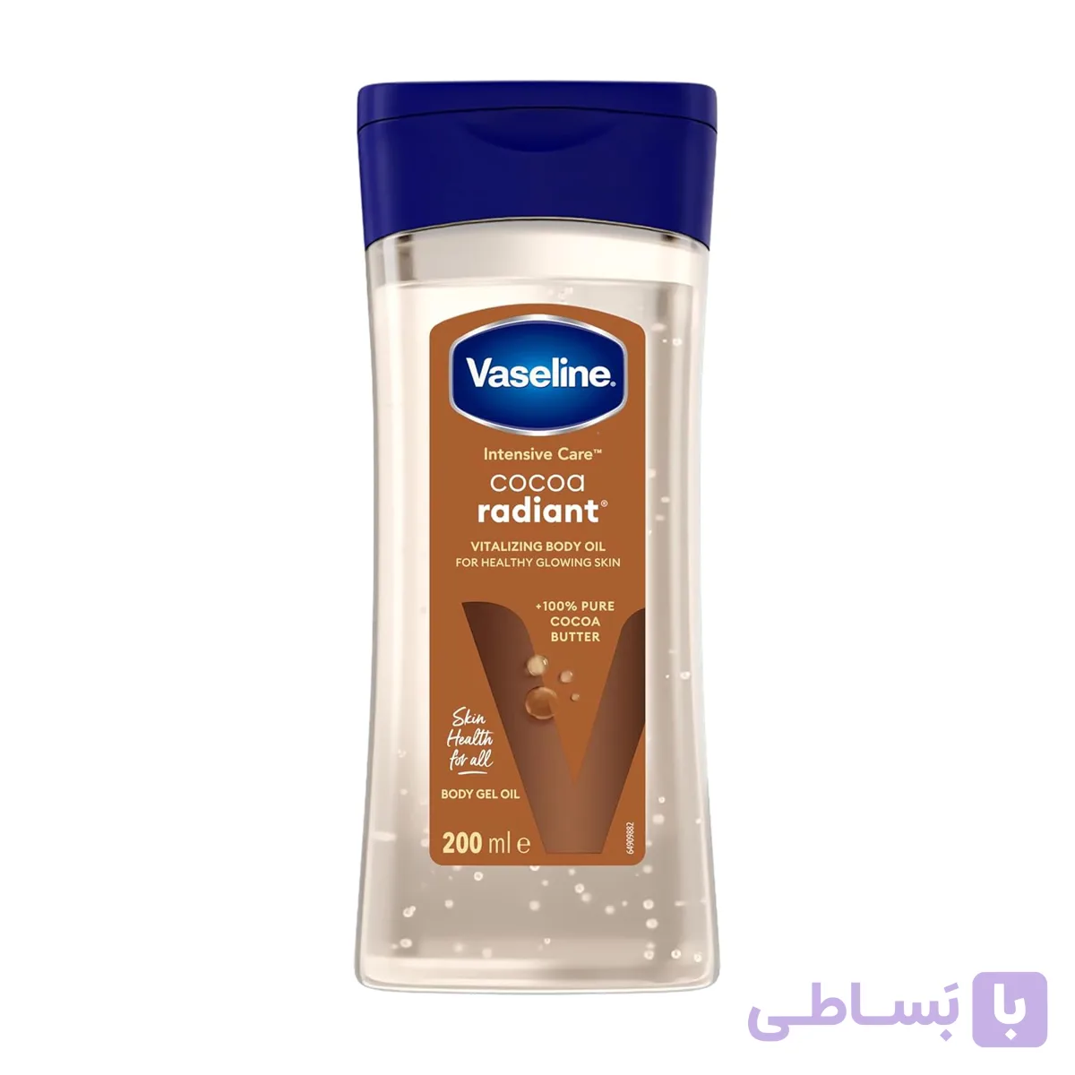 روغن بدن وازلین کاکائو Vaseline Intensive Care Cocoa Radiant Body Gel Oil 200ml