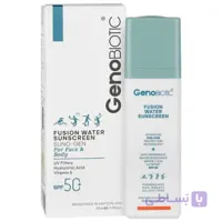 ضد آفتاب فیوژن واتر ژنوبایوتیک بی رنگ SPF50Geno Biotic Fusion Water Sunscreen For All Skin Types 30ml