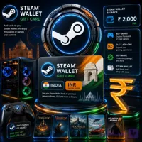 خرید گیفت کارت استیم والت هند | Steam Wallet Gift Card India