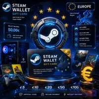 خرید گیفت کارت استیم والت اروپا | Steam Wallet Gift Card Europe