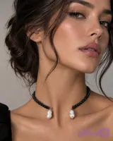 گردنبند تورمالین و باروک