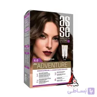 رنگ مو شماره 6.0 آسه ASSE سری Adventure رنگ قهوه ای تیره Dark Brown