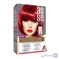 رنگ مو شماره 8.66 آسه ASSE سری Adventure رنگ قرمز روشن Lal Red