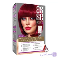 رنگ مو شماره 7.66 آسه ASSE سری Adventure رنگ قرمز آتشی Fire Red