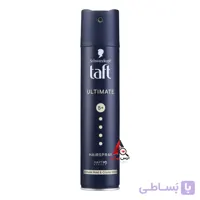اسپری حالت دهنده مو التیمیت تافت Taft با نگه داری بالا و درخشش کریستالی حجم 250 میل